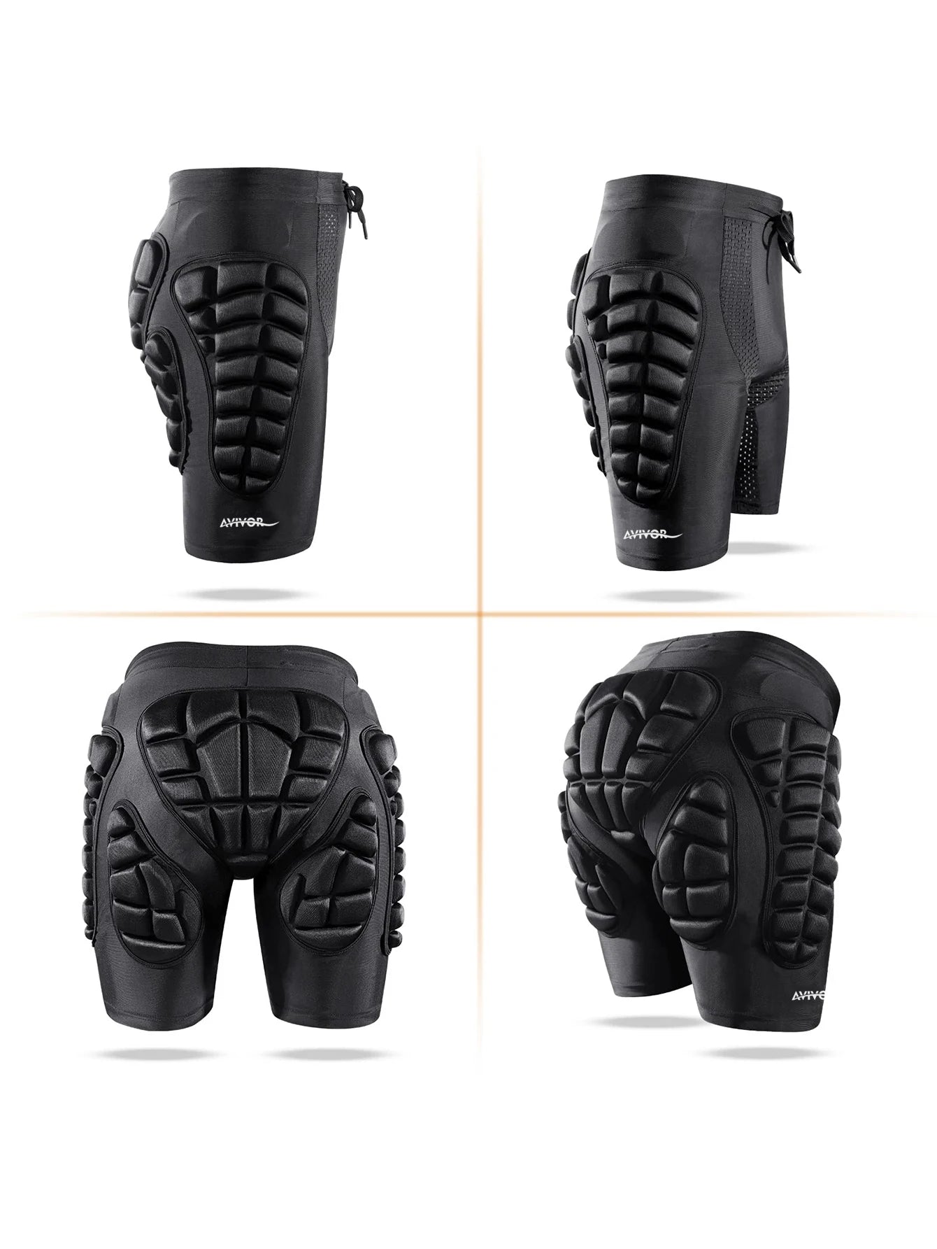 AVIVOR - Short De Protection Rembourré, Ski, Skate, Roller